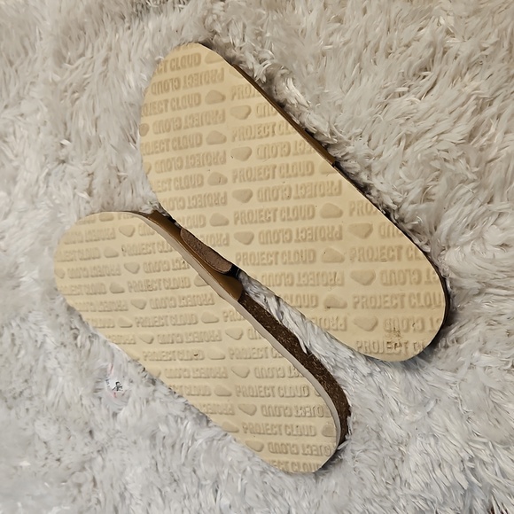 Project Cloud Womens US 6 EU 37 Brown Buckle Slide Sandals Comfort - Picture 5 of 8